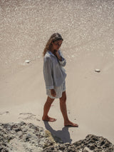 Voyage Short Set - Black Stripes