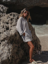 Voyage Short Set - Black Stripes