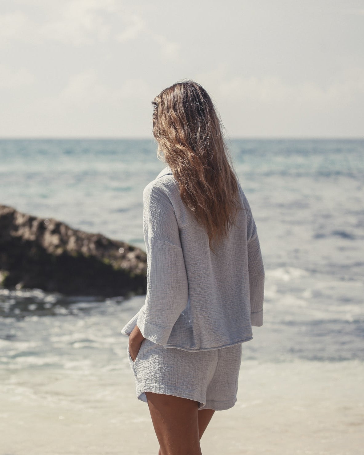Echo Mini Shirt - Baby Blue
