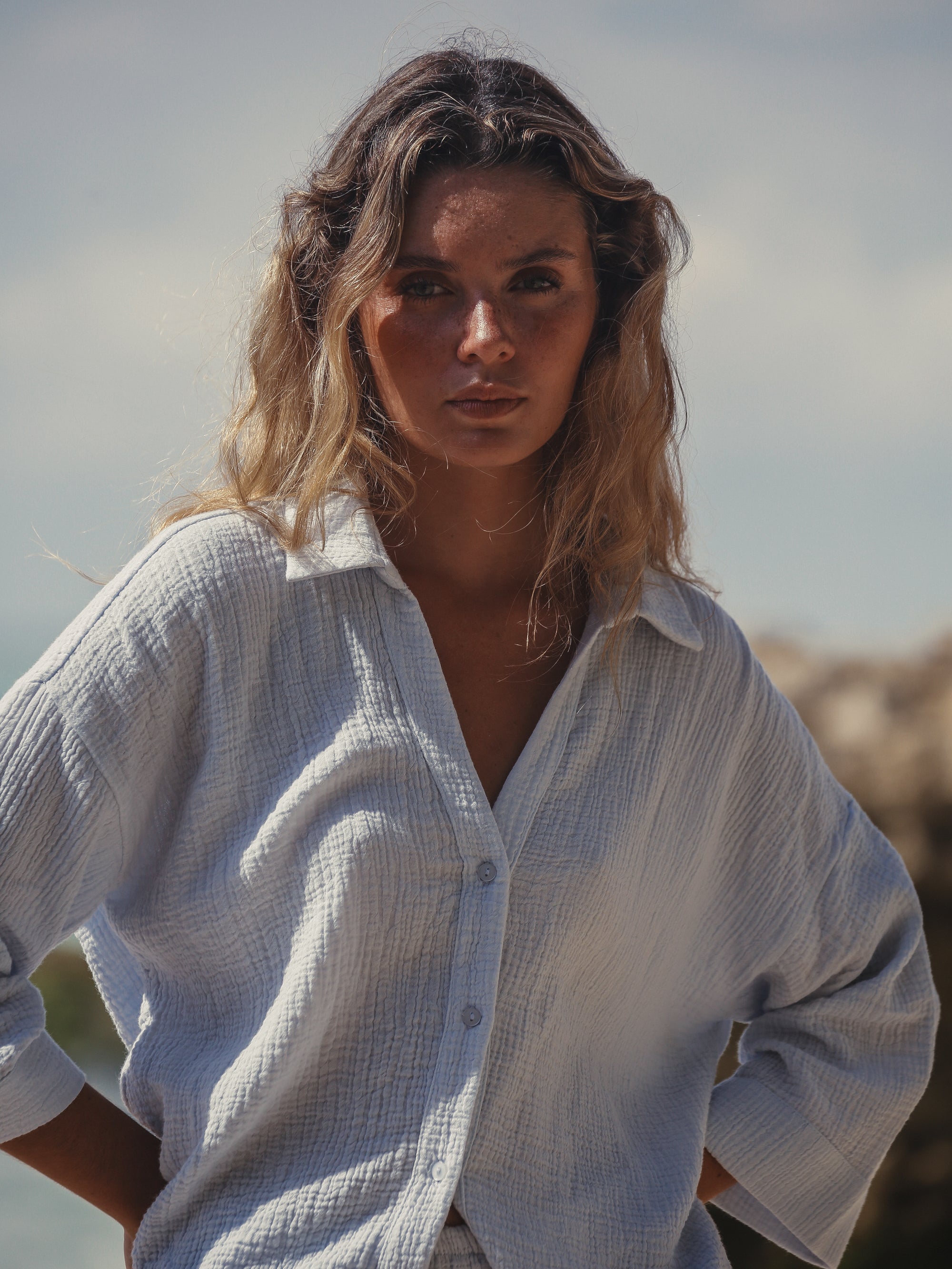 Echo Mini Shirt - Baby Blue