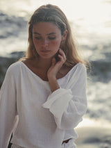 Echo Crop Top - White