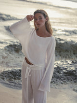 Echo Crop Top - White