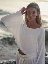 Echo Crop Top - White