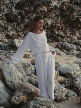 Echo Crop Top - White