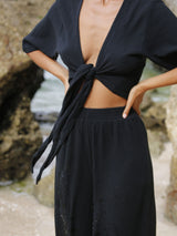 Skye Palazzo Pants - Black