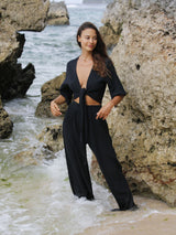 Skye Palazzo Pants - Black
