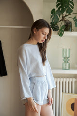 Echo Crop Top - Baby Blue