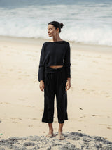 Echo Crop Top - Black