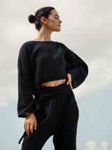 Echo Crop Top - Black
