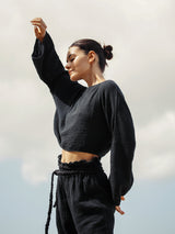 Echo Crop Top - Black
