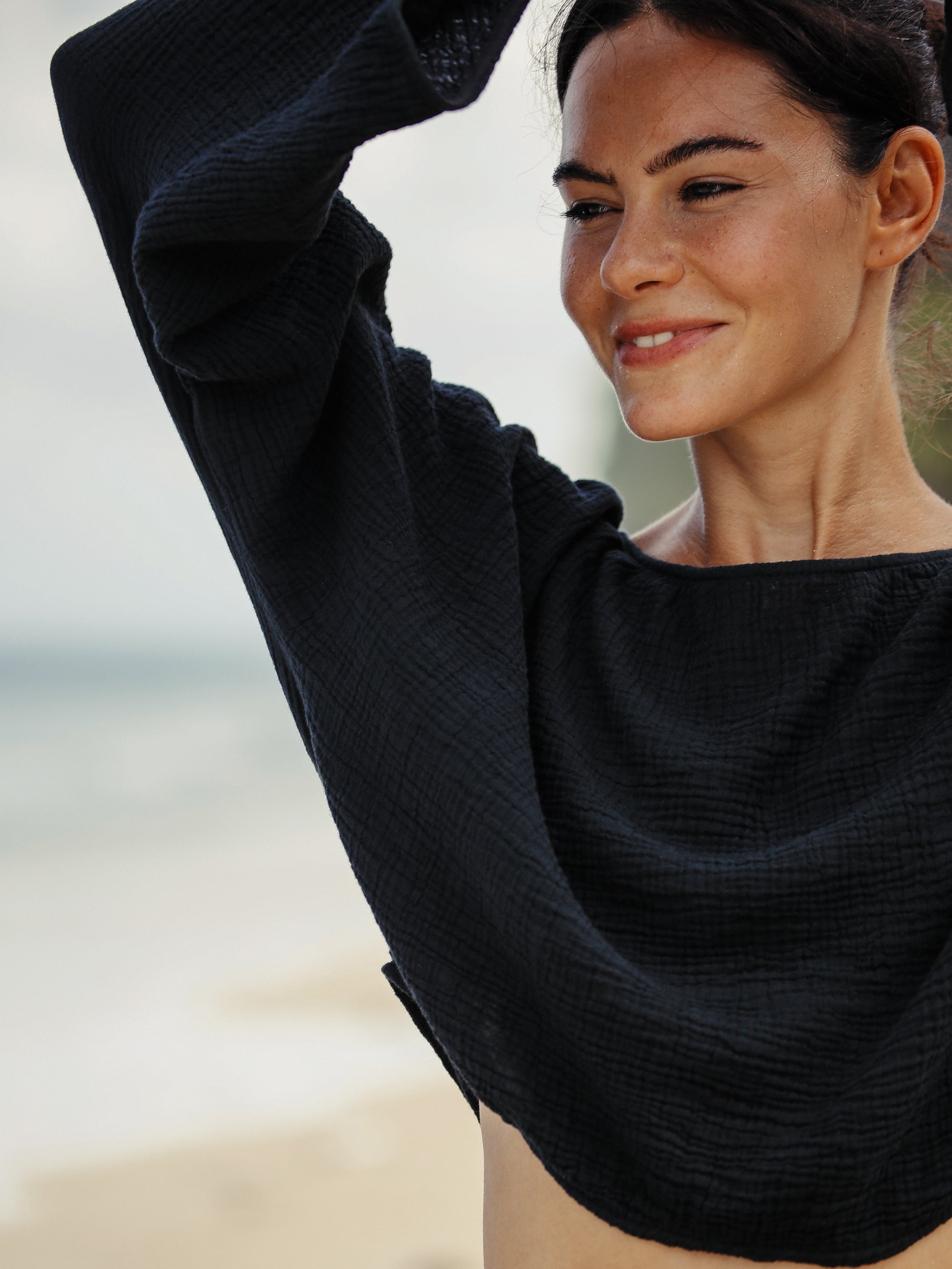 Echo Crop Top - Black