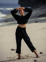 Echo Crop Top - Black