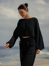 Echo Crop Top - Black
