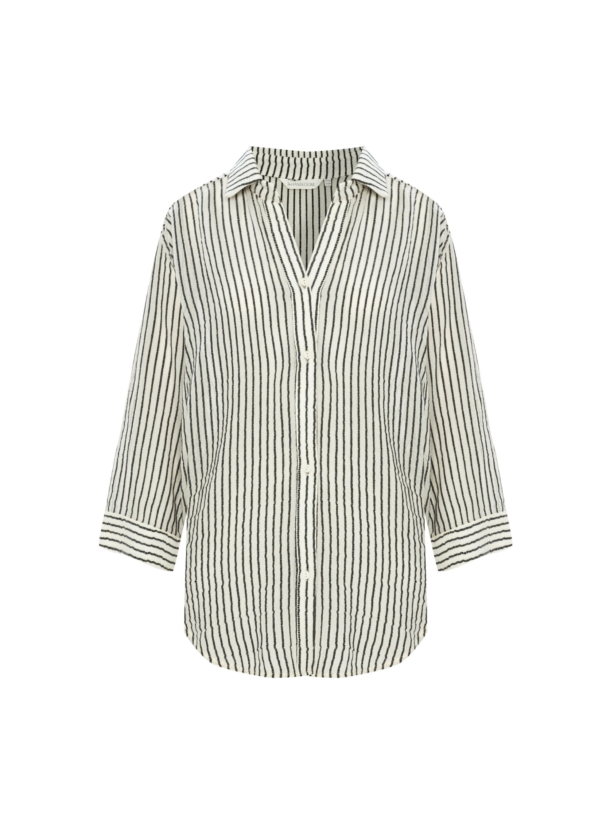 Echo Maxi Shirt - Black Stripes