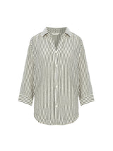 Echo Maxi Shirt - Black Stripes