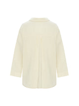 Echo Maxi Shirt - Natural With Gold Stripes