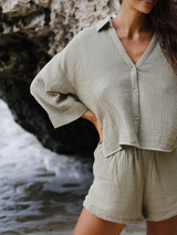Echo Mini Shirt - Khaki Green