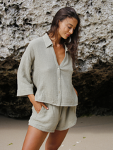 Echo Mini Shirt - Khaki Green