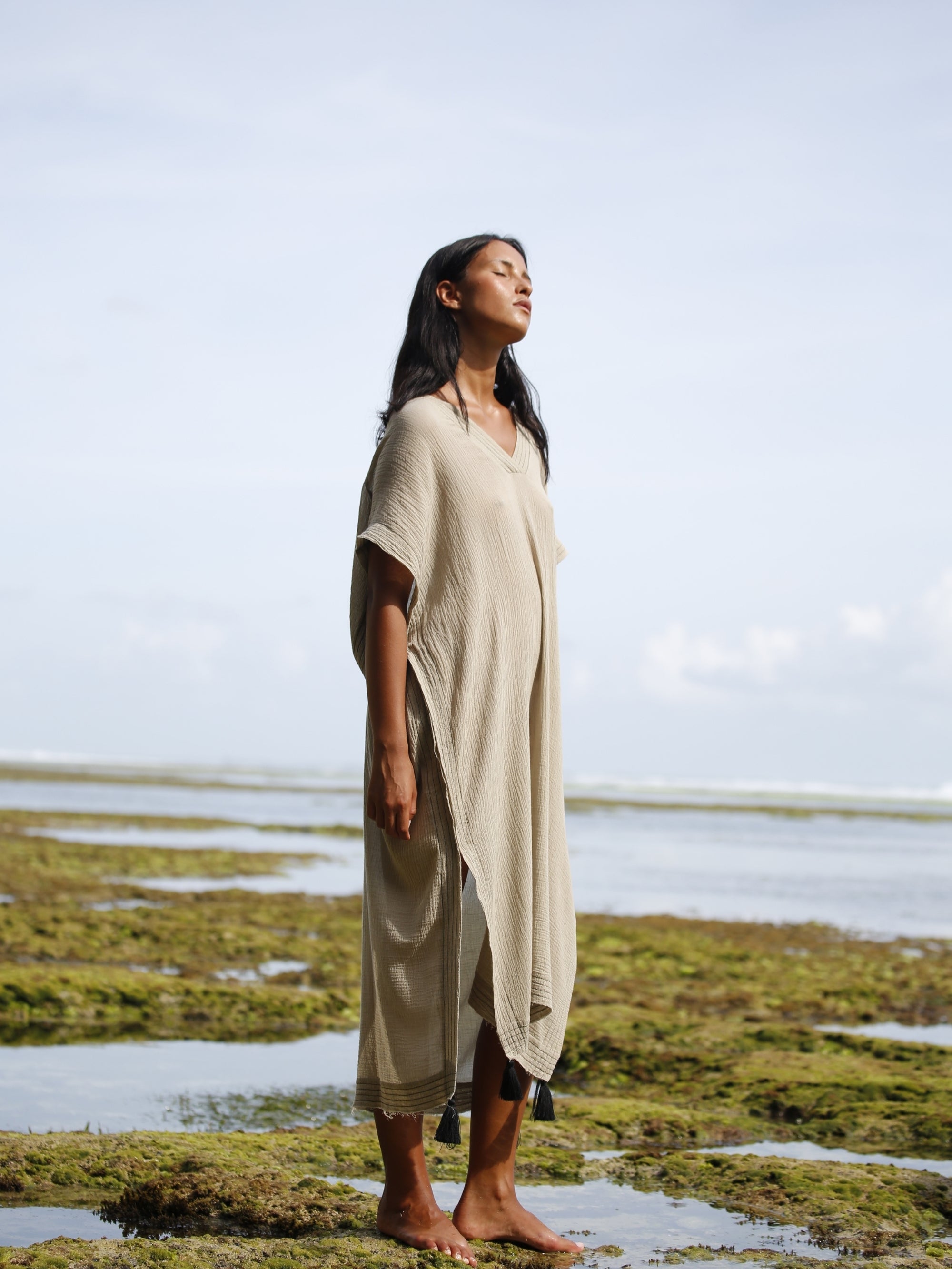 Ela Kaftan - Khaki Green