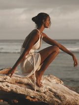 Muse Braided Straps Dress - Natural