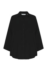 Amara Maxi Shirt Black - The Handloom
