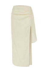 Bella Maxi Skirt Natural - The Handloom