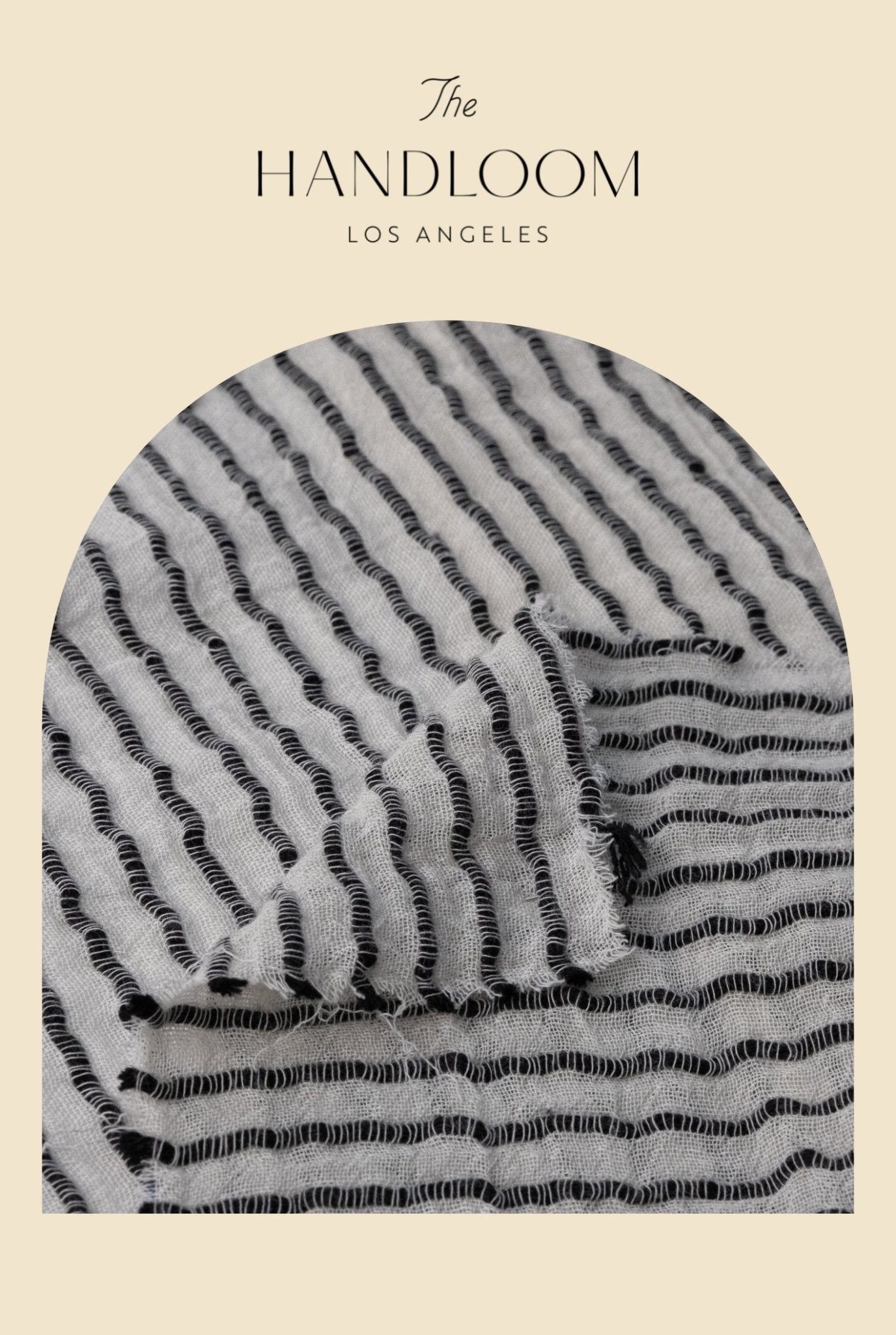 Breeze Beach Dress Black Stripes - The Handloom