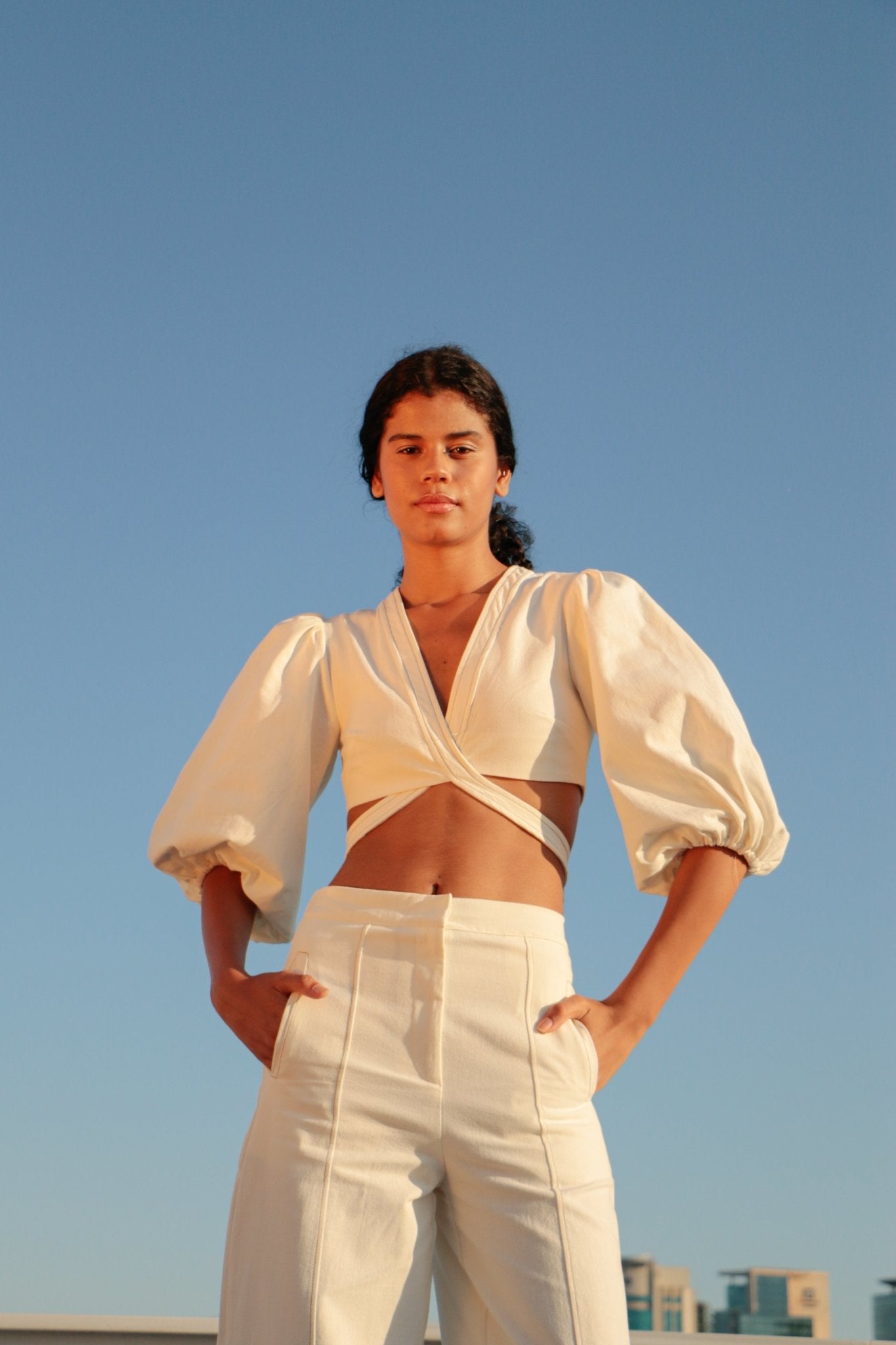 Chloe Top Natural - The Handloom