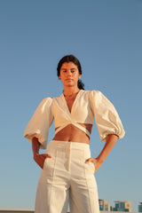 Chloe Top Natural - The Handloom