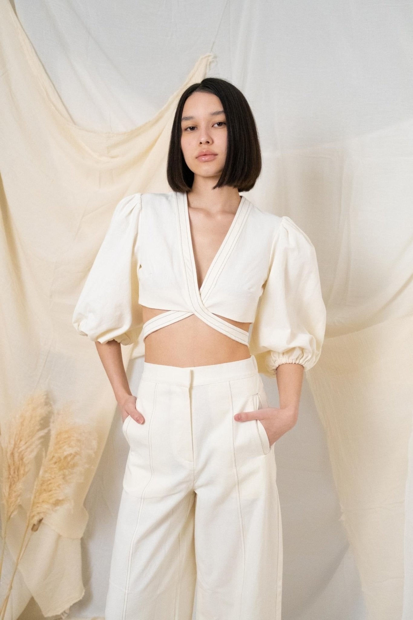 Chloe Top Natural - The Handloom