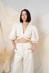 Chloe Top Natural - The Handloom