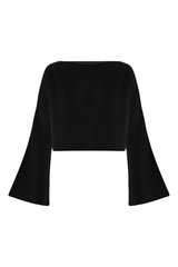 Echo Crop Top Black - The Handloom