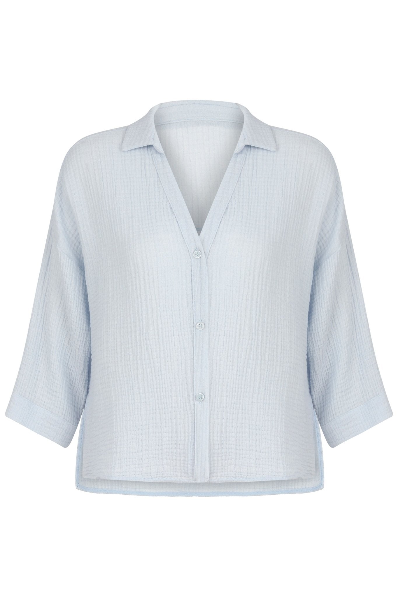 Echo Mini Shirt Baby Blue - The Handloom