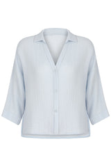 Echo Mini Shirt Baby Blue - The Handloom