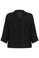 Echo Mini Shirt Black - The Handloom