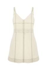 Eva Mini Dress Natural - The Handloom