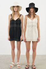 Eva Mini Dress Natural - The Handloom