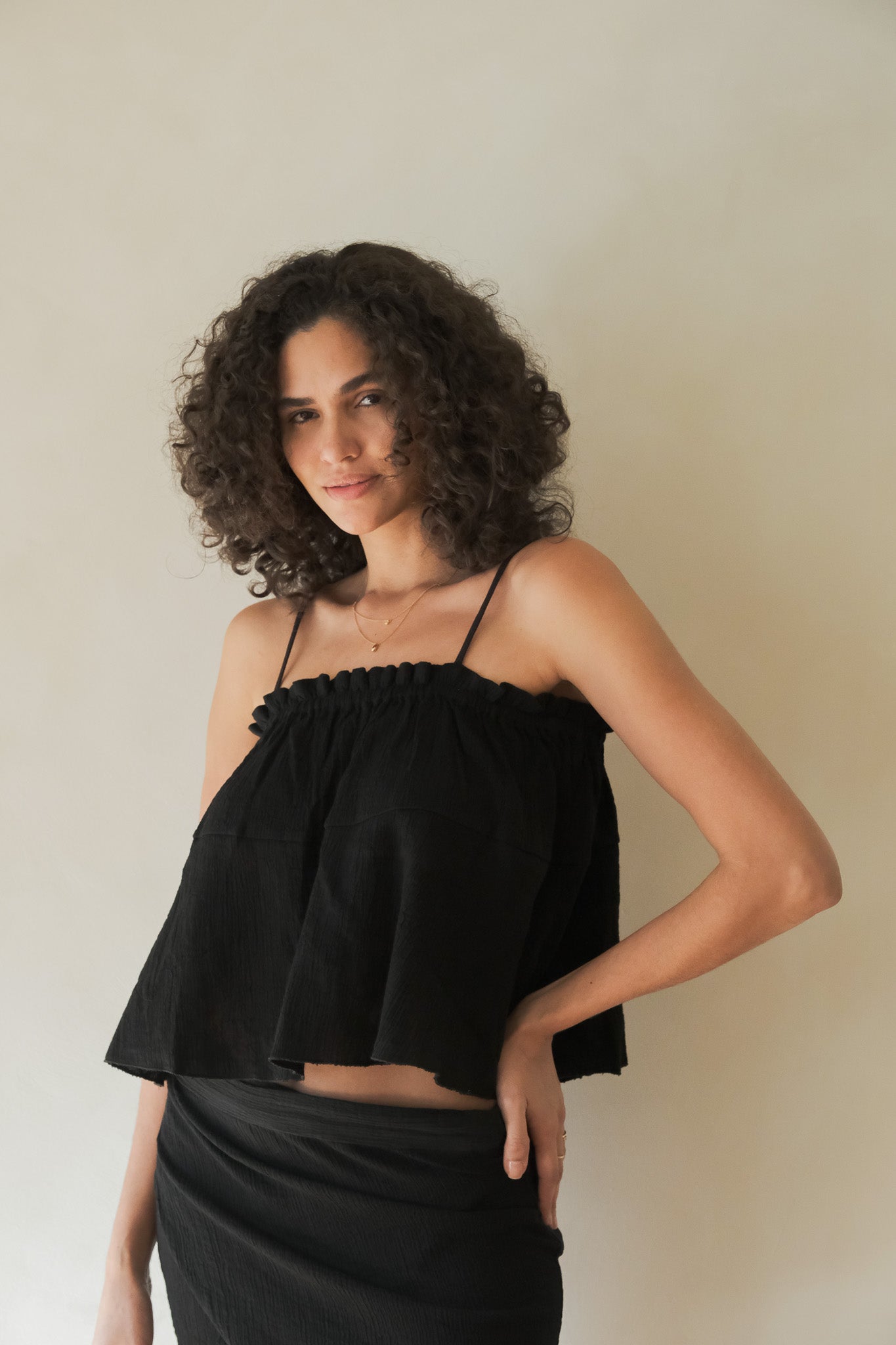 Ivy Top Black - The Handloom