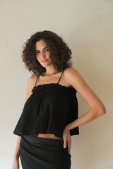 Ivy Top Black - The Handloom