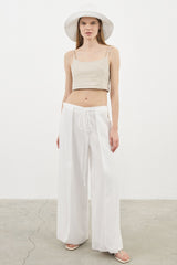 June Pants White - The Handloom