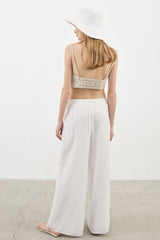 June Pants White - The Handloom