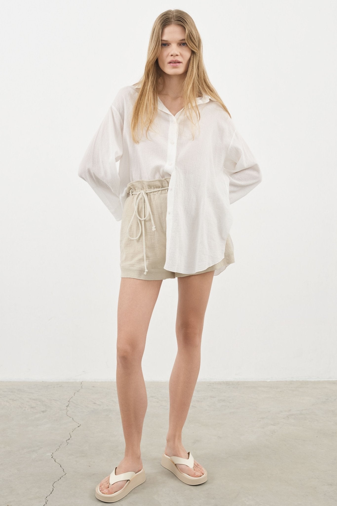 June Short Oatmeal - The Handloom