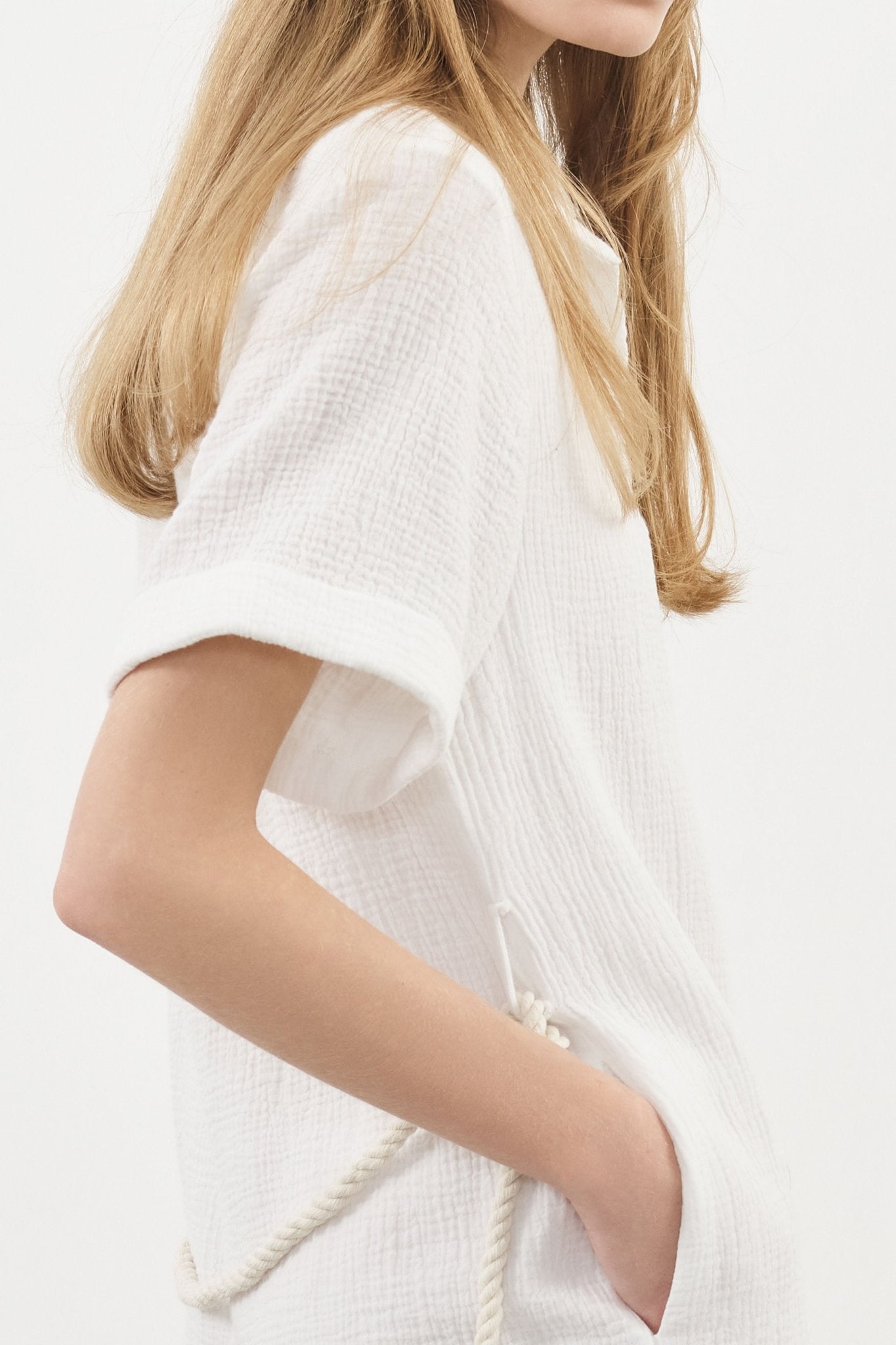 Mia Romper White - The Handloom