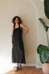 Noa Maxi Dress Black - The Handloom