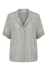 Ocean Shirt Black Stripes - The Handloom