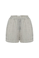 Ocean Short Black Stripes - The Handloom