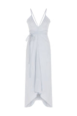 Sage Maxi Dress Baby Blue - The Handloom