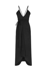 Sage Maxi Dress Black - The Handloom