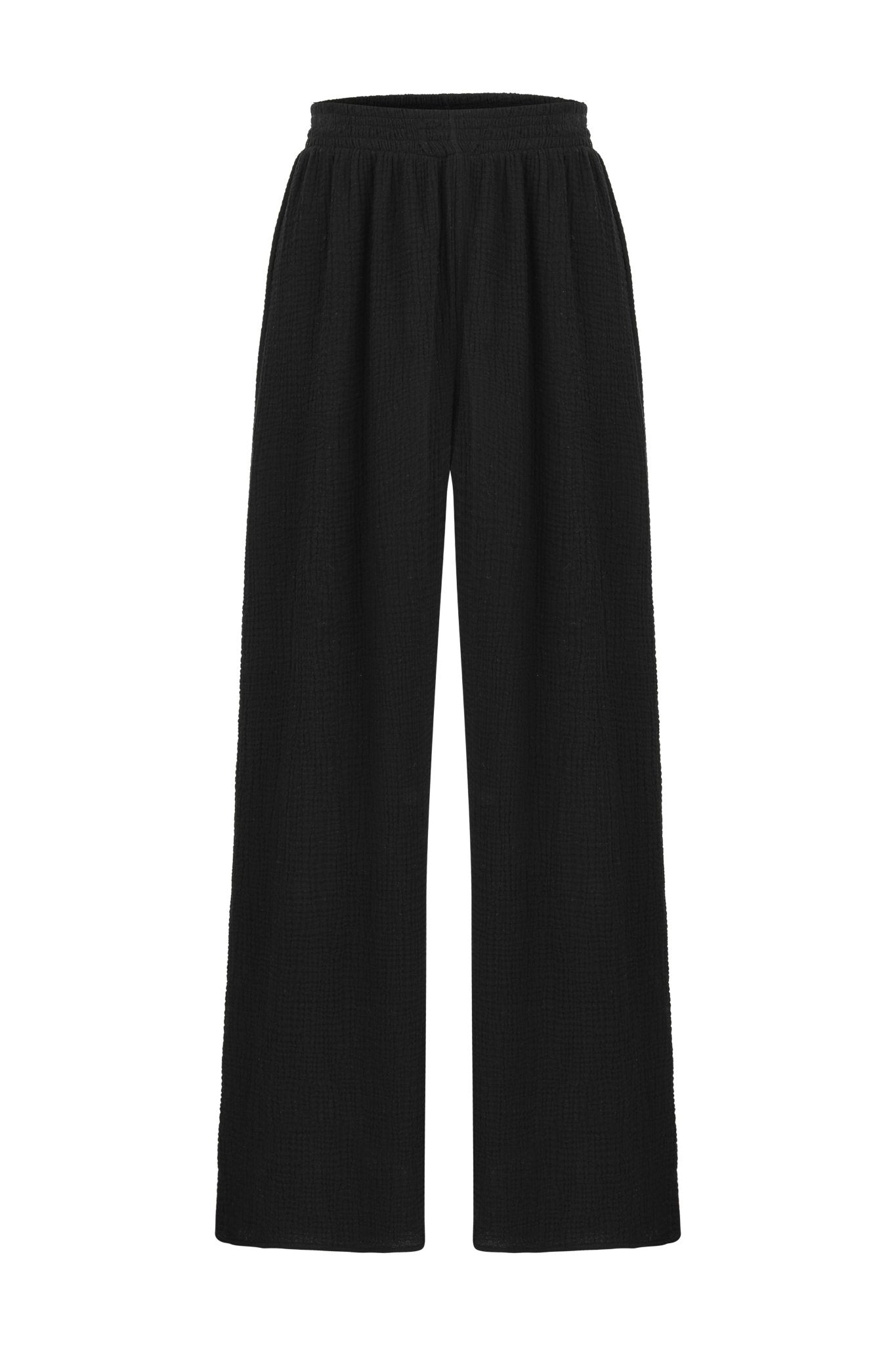 Skye Palazzo Pants Black - The Handloom