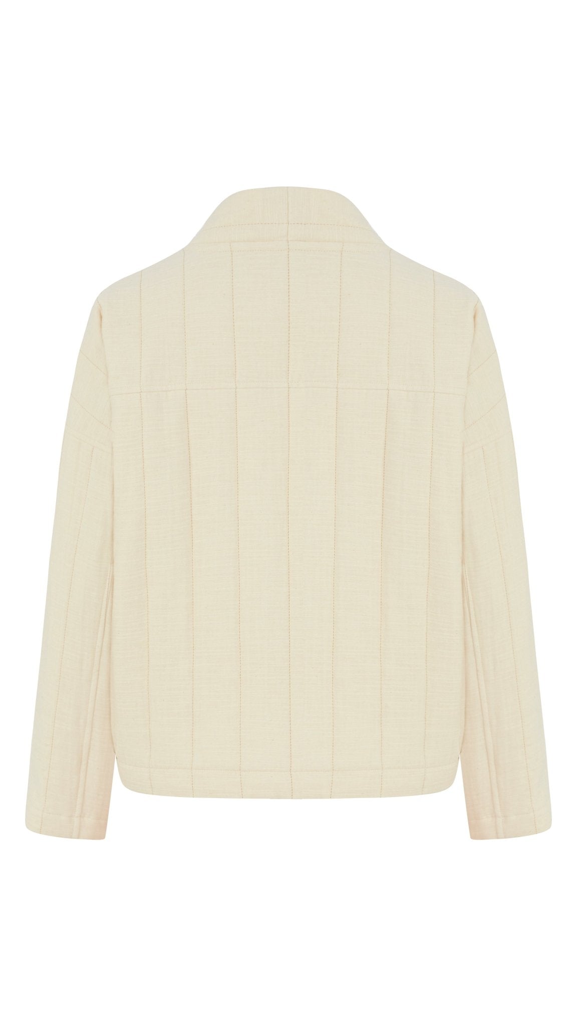 So Soft Ouilted Jacket Natural - The Handloom